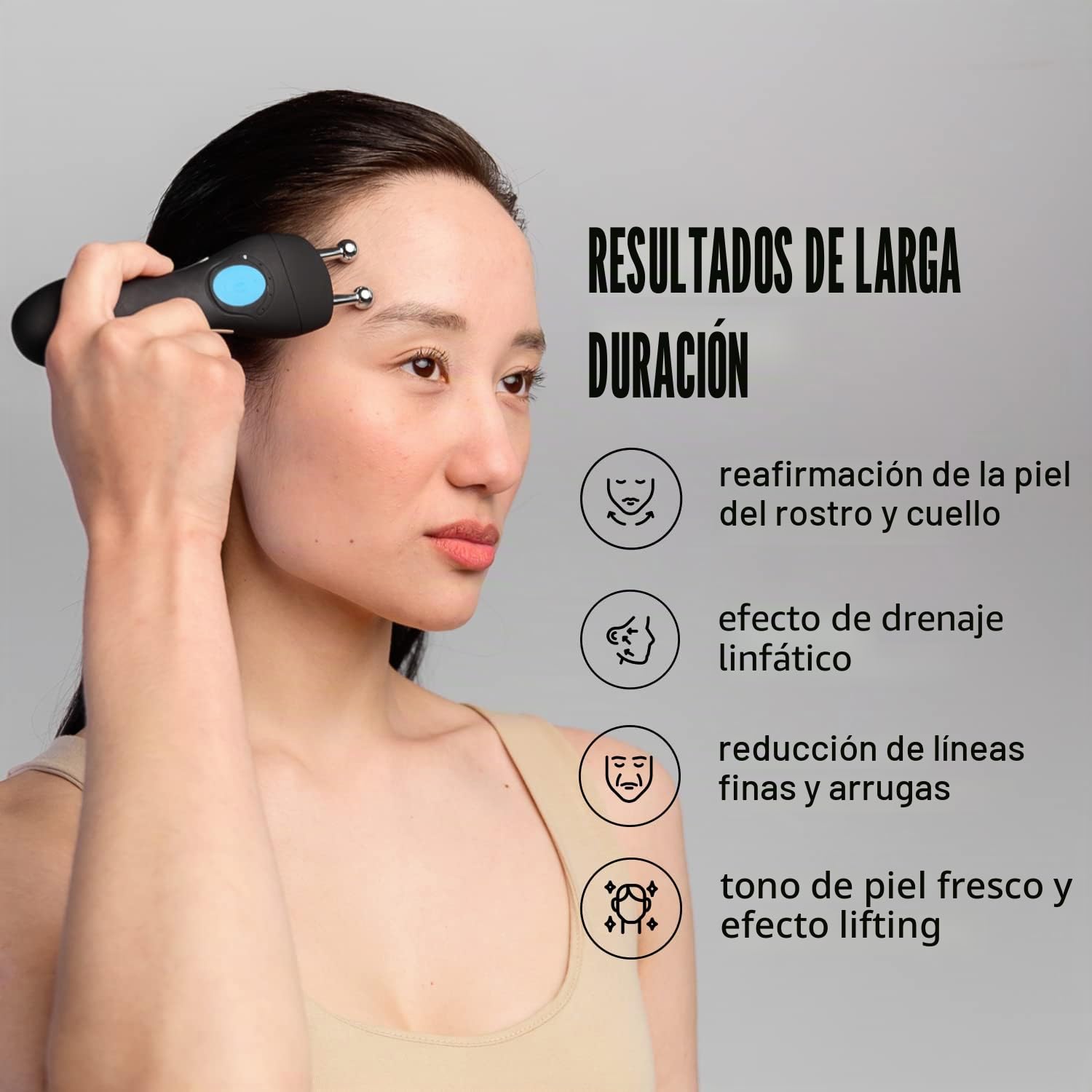 Dispositivo GESS MT para terapia de microcorriente, masaje de rodillos, eliminación de arrugas antienvejecimiento, tonal para la piel, cuidado, levantamiento facial