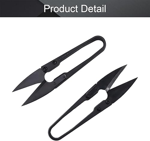 Miniatura 10 de Utoolmart Tijeras de corte de costura de 4.331 in para bordar, hilo de pescar, cortador de cuentas azul, 2 unidades