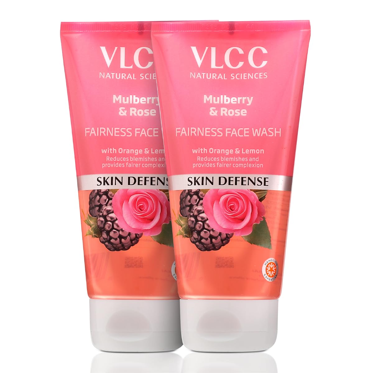 VLCC Mulberry and Rose Face Wash | Gently Cleanses Dust, Oil & Pollutants | Helps Reduce Dark Spots | Enhances Skin Complexion | 5.07 Fl Oz/150 ml Each (Pack of 2)