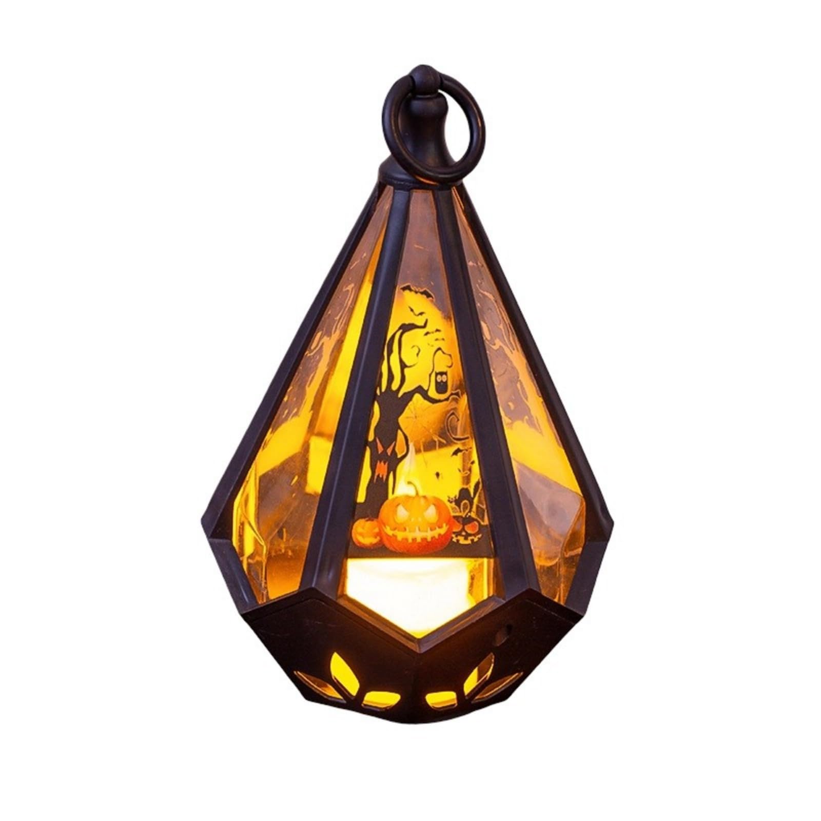 Veltros Seasonal Light for Halloween Party Decor, Battery Powered Tabletop Lamp with Warm LED Glow for Entry Display Halloween Decorative Light Tabletop Party Accent Fall Centerpiece Indoor