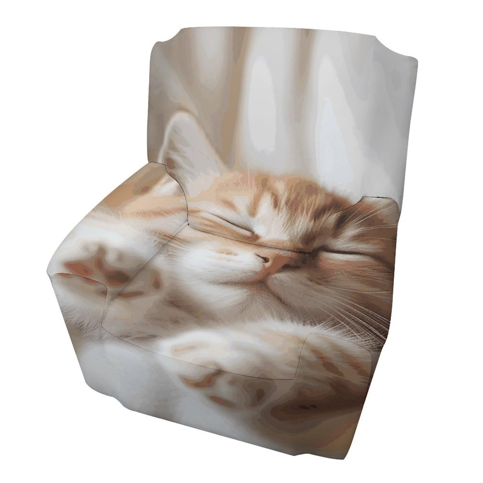 Fekiloot Style Kitten Sleeps Couch Cover Sofa Cover Sofa Slipcover