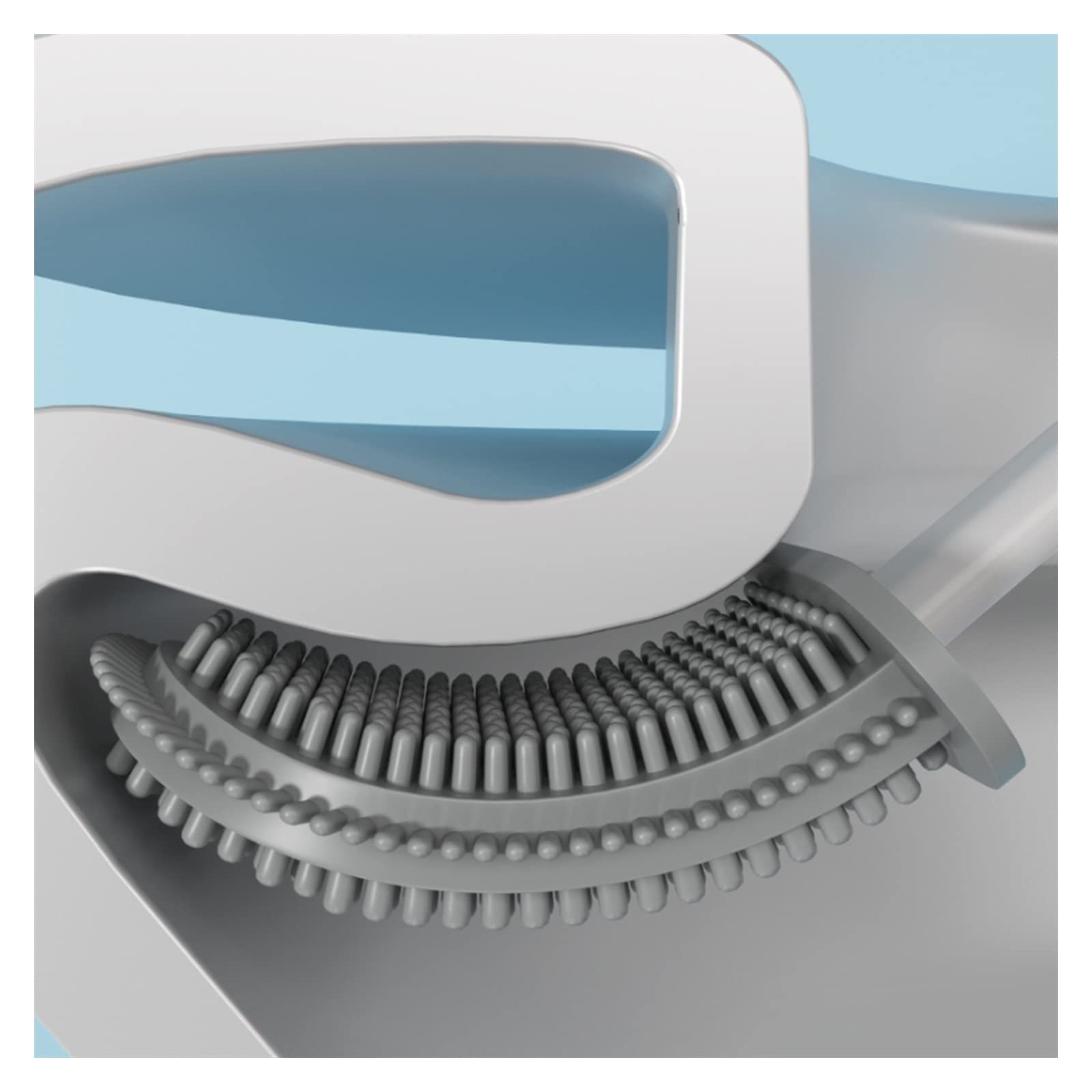 Escobillas de Baño/Escobilla WC Silicona Inicio for el baño Cepillo for el baño del baño Juego de inodoro montado en el baño de almacenamiento resistente y duradero Cepillo for el baño conveniente Cep