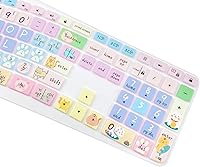 Vista 5 de Funda de silicona para teclado compatible con Logitech Ergo K860, diseño ergonómico de EE. UU., accesorios Logitech K860, lindo gato