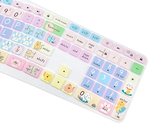 Miniatura 5 de Funda de silicona para teclado compatible con Logitech Ergo K860, diseño ergonómico de EE. UU., accesorios Logitech K860, lindo gato