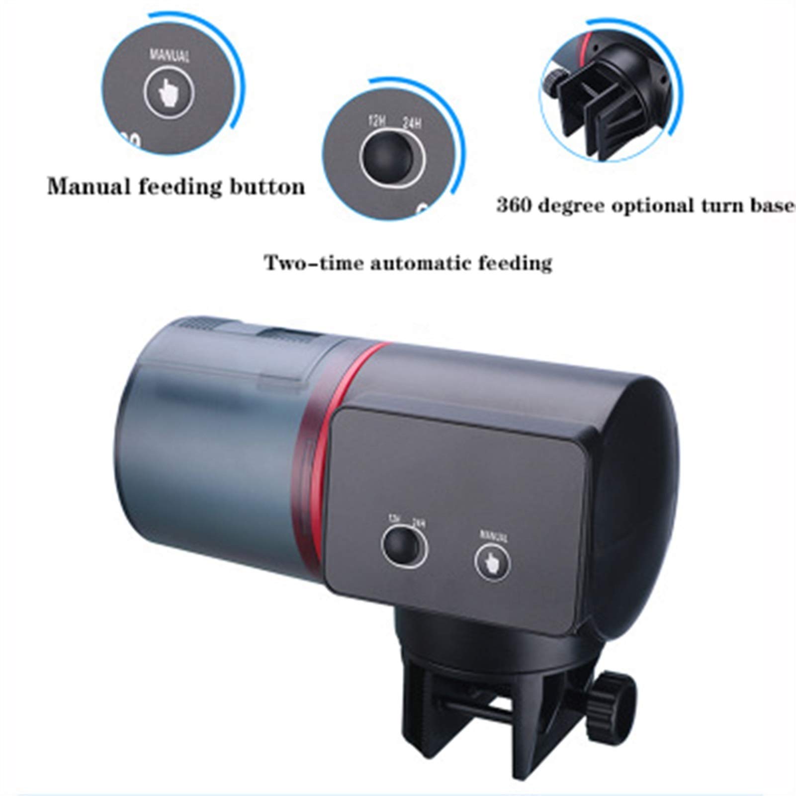 Automatic Fish Feeder Distributori Automatici di Cibo per Aquarium Futterautomat carro armato Koi Tortoise Goldfish Piccolo alimentatore pesce alimentatore Shenhu acquario di Smart Timing Fish Tank au