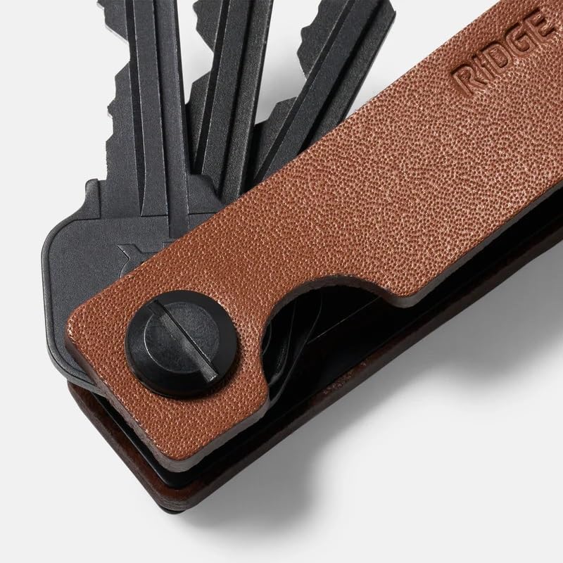 Image of The Ridge Key Organizer - Compact Metallic Key Holder, Minimalist Innovative Keyholder, Smart Keychain Secures 2-6 Keys