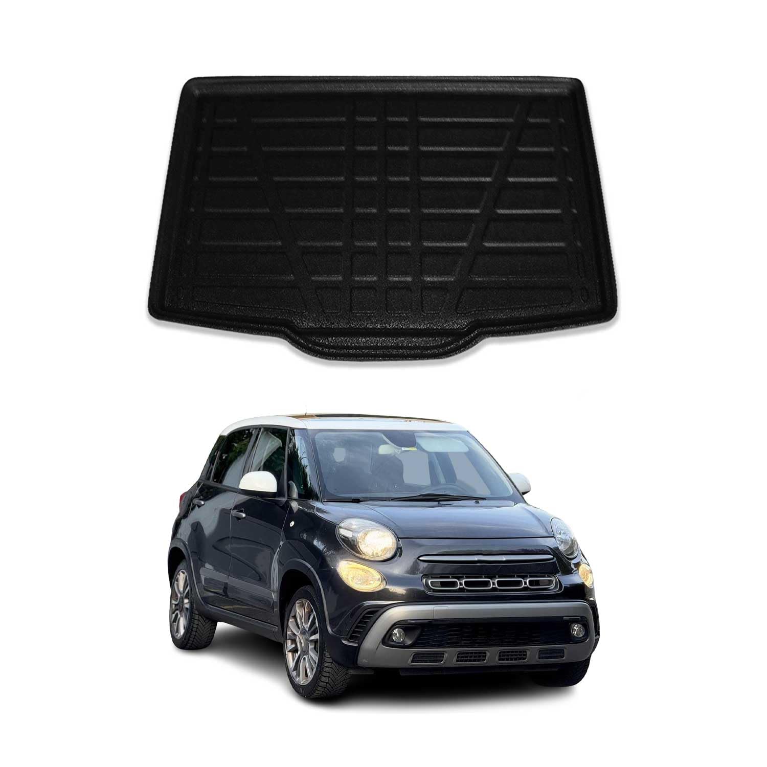 Floor mats, Rubber Fiat 500L (2012-) - Discount 20