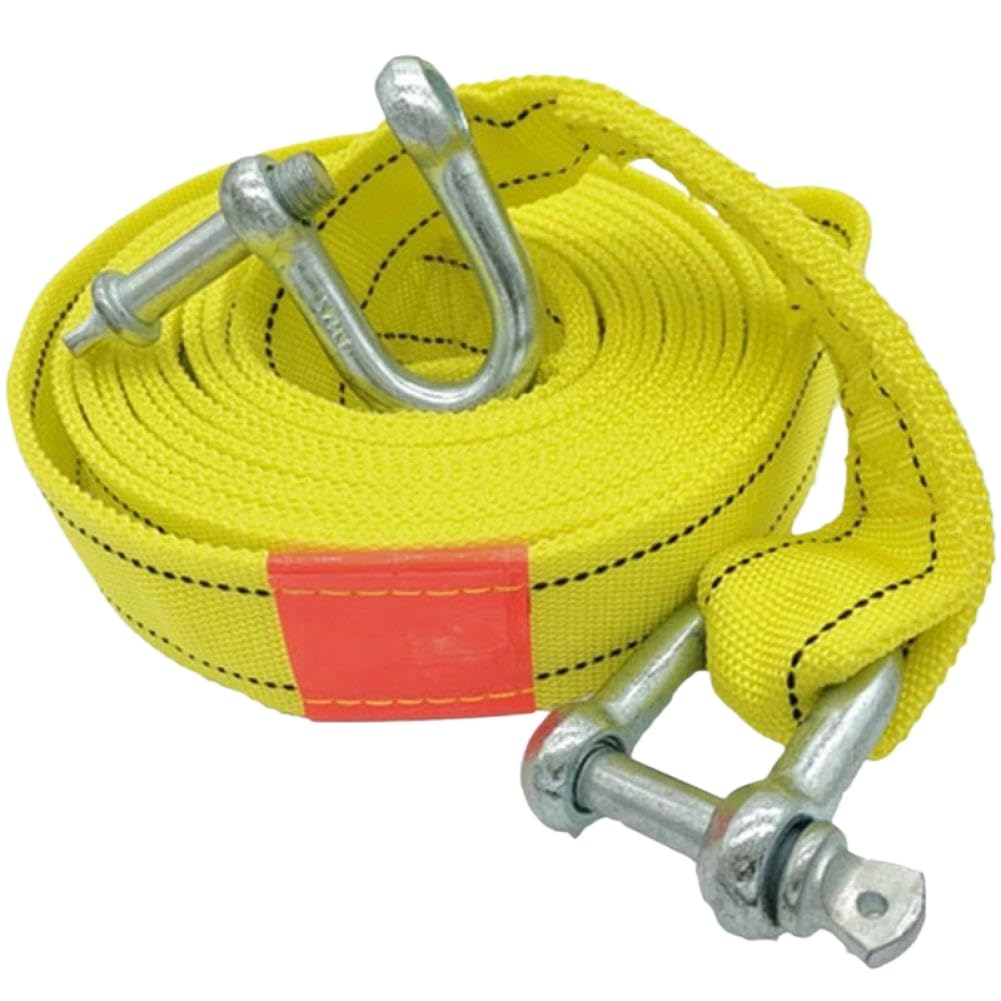 Corde de Treuil pour Voiture 5M avec Crochet en U Compatible with 4X