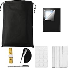 Persianas para Windows Blackout | Persianas blackout cortáveis DIY sem perfuração | Persianas blecaute, cortinas blackout bloqueadoras UV, cortinas pretas privadas para quarto, janelas e viagens para casa Haburn