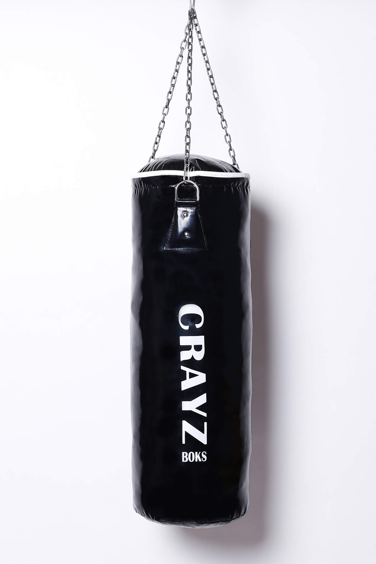 Crayz 70x25 Cm İçi Dolu Boks Kum Torbası + Tavan Askı Aparatı (Siyah)