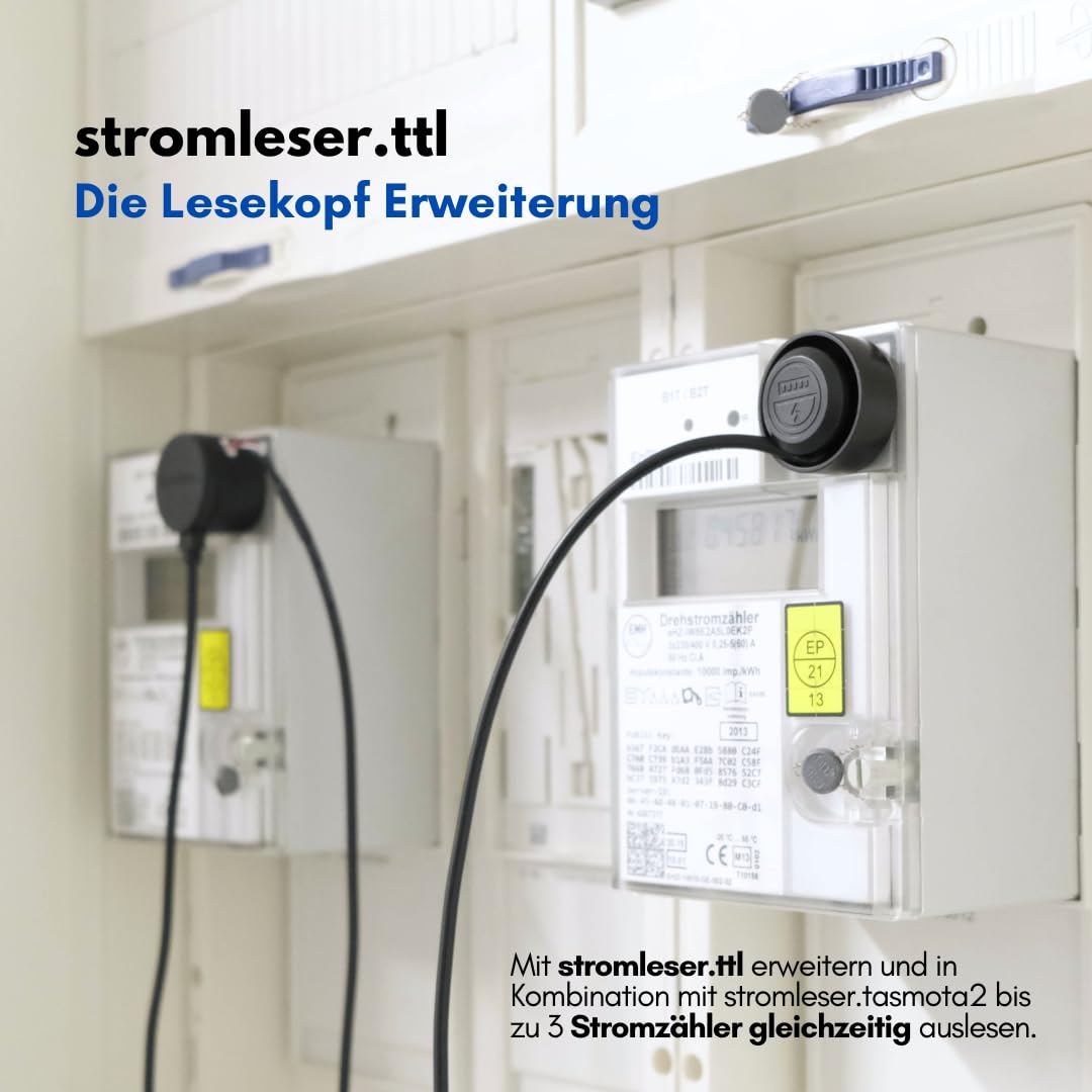 TTL – IR Lesekopf Stromzähler optisch auslesen, Erweiterung für Stromleser WIFI oder Development Board, SmartMeter Integration, Volkszähler Lesekopf, DIY-kompatibel