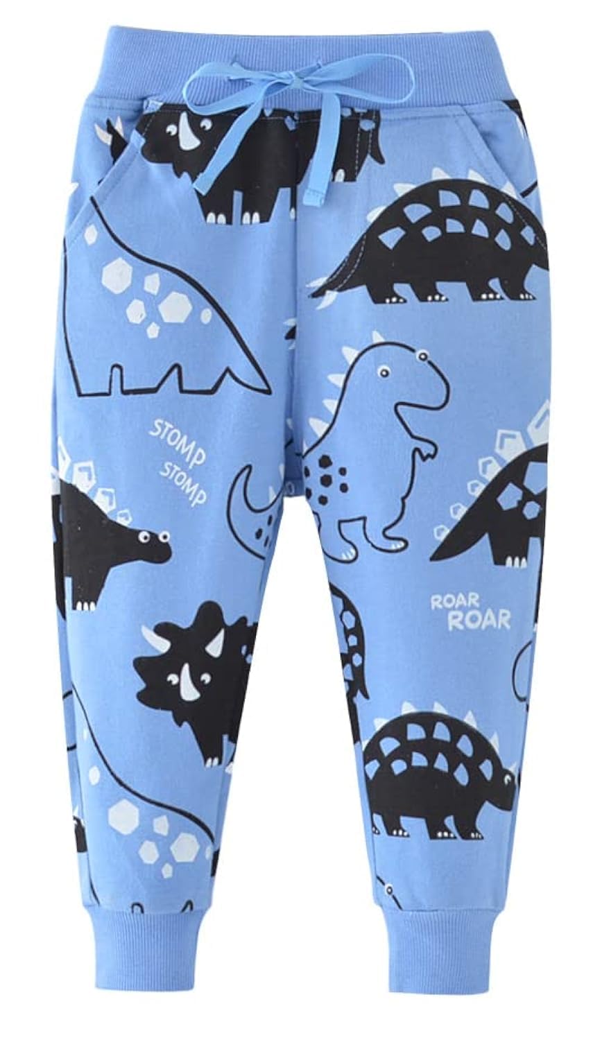 Pantalones de chándal para niños en algodón elástico de deporte cómodo 8