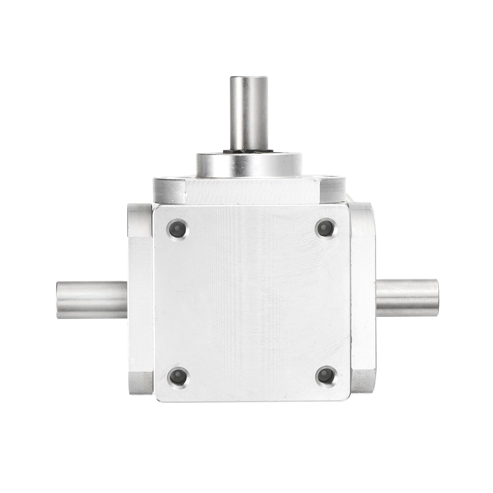 QUARKZMAN Getriebe 90 Grad Kegelradgetriebe 1:1 Doppelausgangswelle 1 Modul 20 Zähne Aluminiumrahmen 8mm Welle 79x66x30mm
