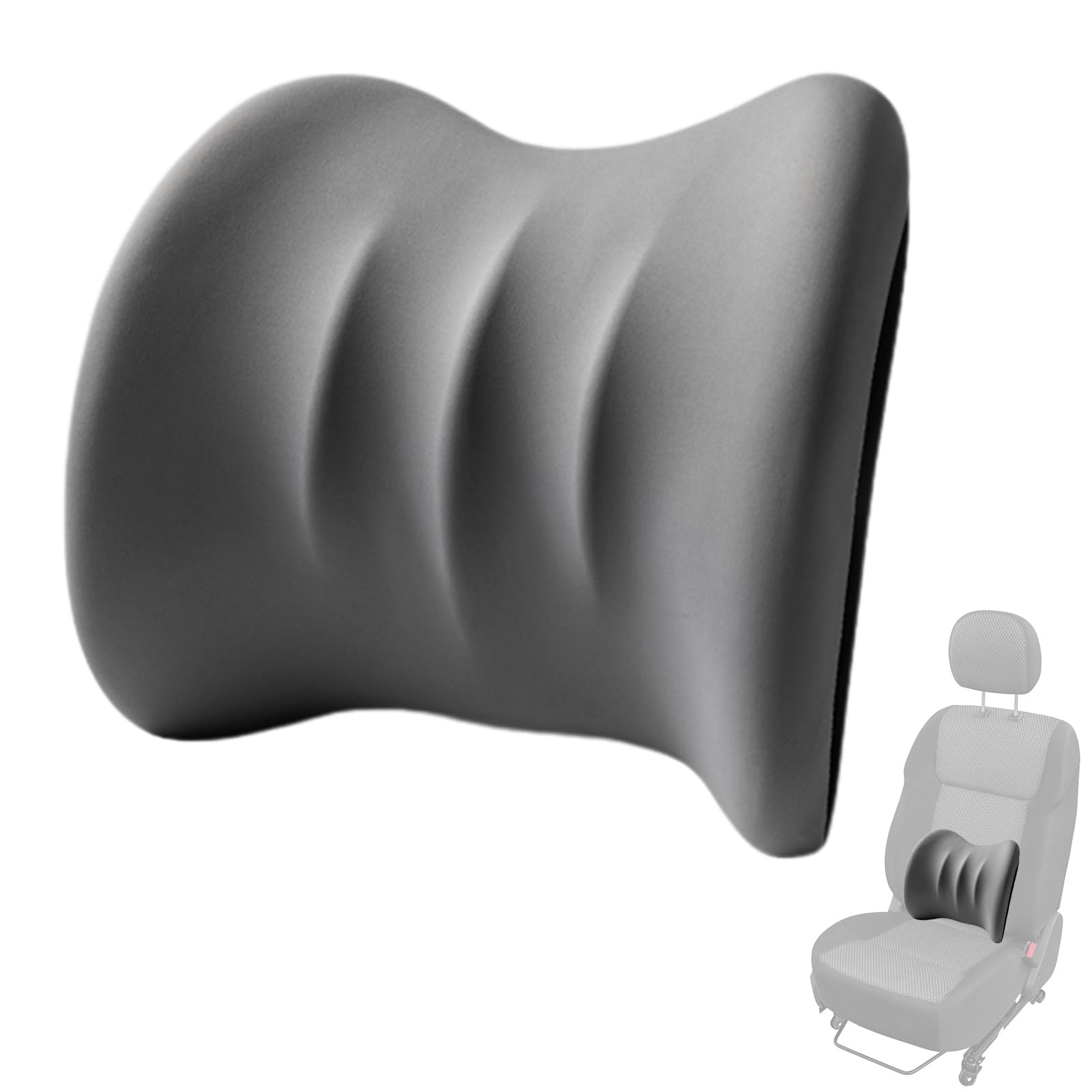 Jingan Lean On Waist Lumbar Support Pillow For Car Seat | Lumbar Back Support Pillow Cushion | Foam Back Support Cushion | Seat Back Support For Home/Car/Travel Relieve & Prevent Lower Back