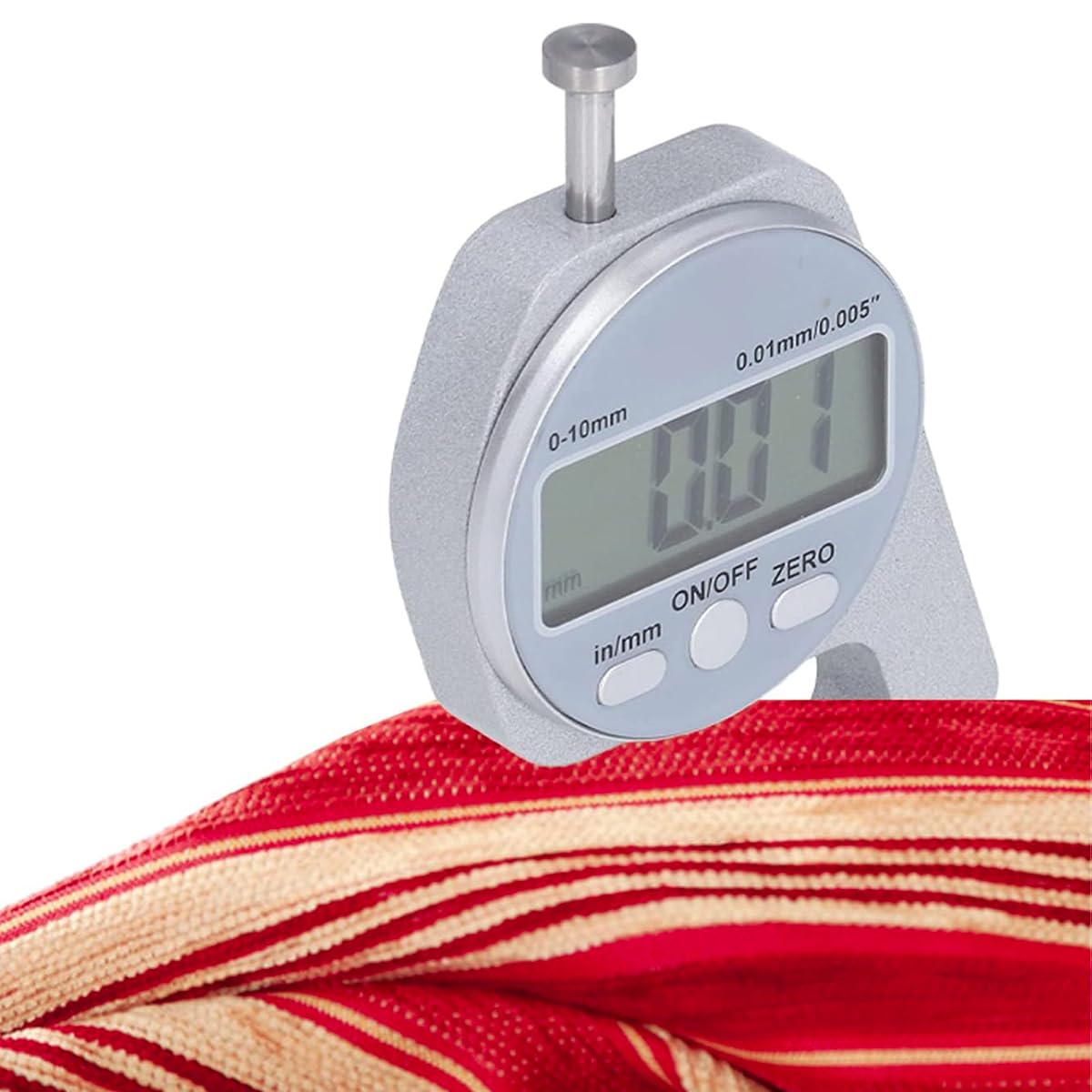 VOANZO Digitaler Dickenmesser – 0–10 Mm, Elektronischer Mini-Messschieber Mit LCD, 0,01 Mm Genauigkeit – Für Papier, Leder, Blech & Co.