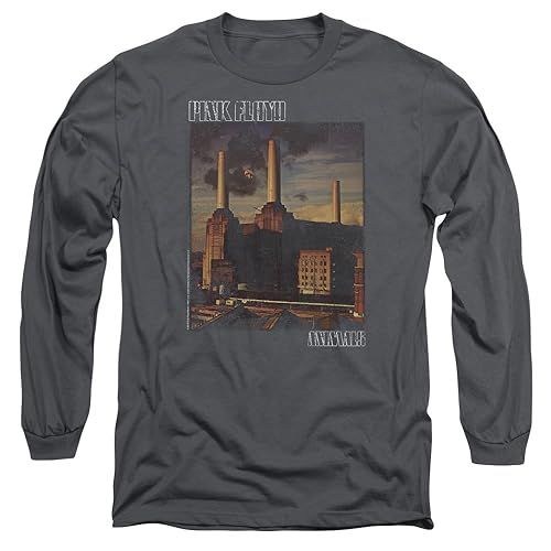 Pink Floyd Animals  Album Cover  Adulto Manga Larga playera, XXL, Gris