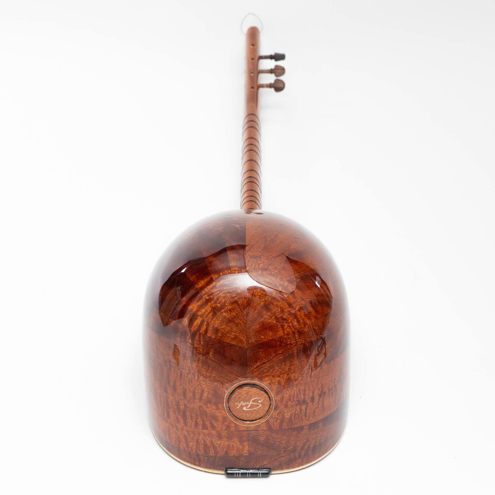 Saz Baglama Pamela-Holz und Perlmutt, professionelles Instrument, türkisches Saiten-Musikinstrument