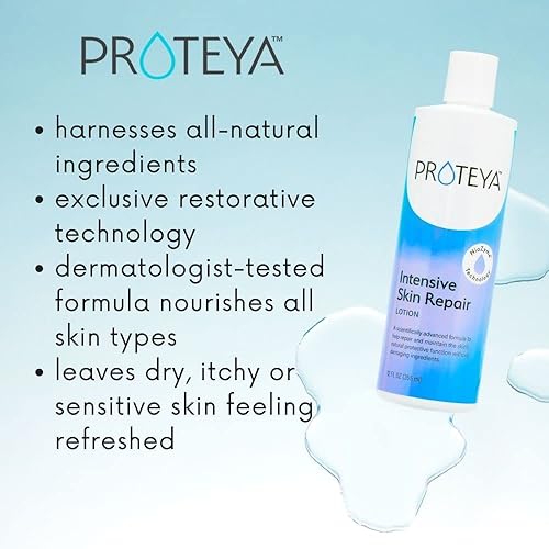 Miniatura 3 de Proteya Loción reparadora intensiva de la piel, producto de primera calidad para el cuidado de la piel seca, loción corporal hidratante, sin