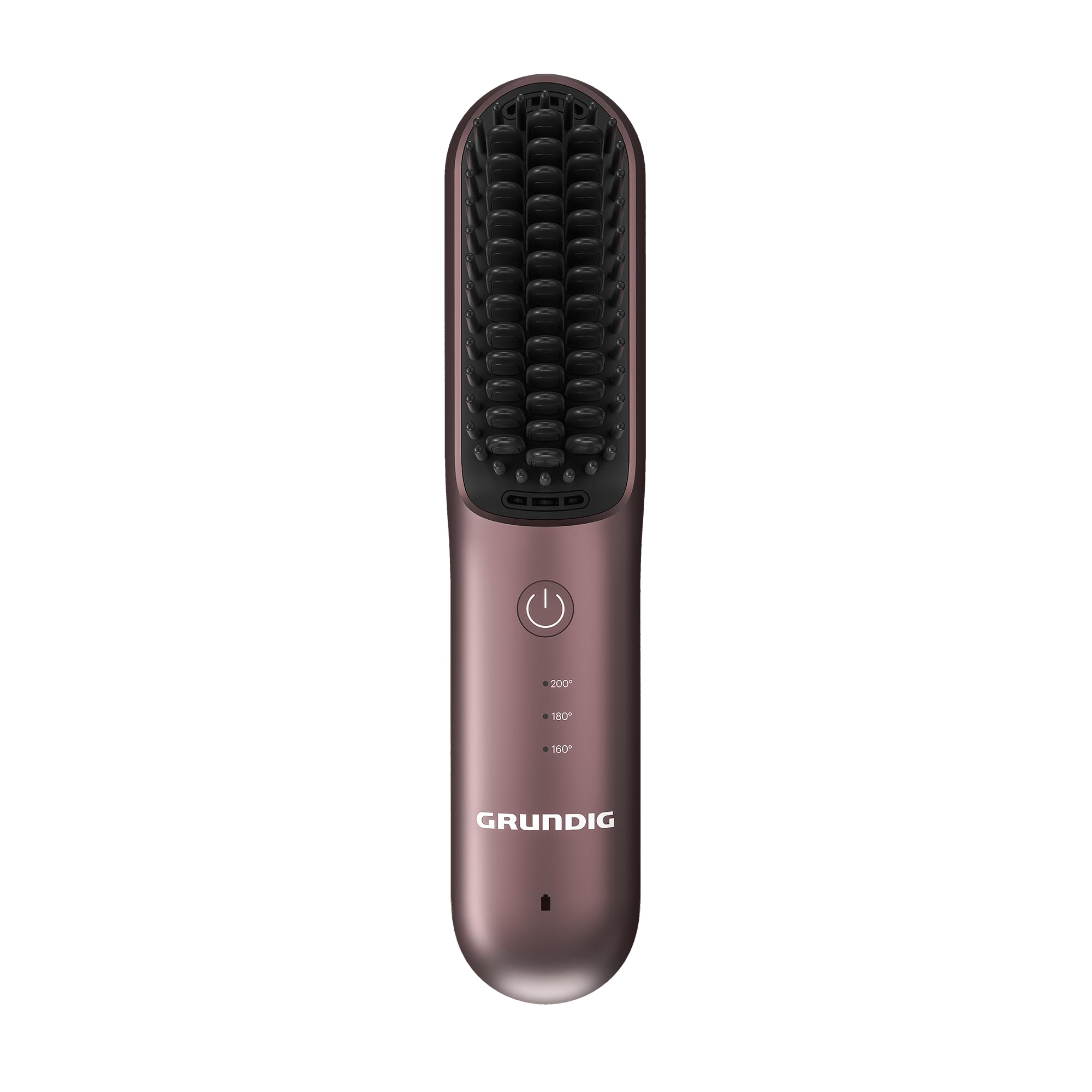 GRUNDIG HB 6450 - Cepillo alisador inalámbrico Snapstyle, 3 niveles de temperatura, batería de iones de litio, hasta 40 min de autonomía, revestimiento cerámico, función iónica, carga USB, incluye