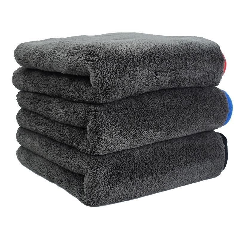 Image of Auto Hub 800 GSM, Microfiber Double Layered Cloth 40x40 cm 3 Piece Cloth Set, Extra Thick Microfiber Cleaning Cloths Perfect for Bike, Auto, Cars Both Interior and Exterior (Assorted) Mix Color