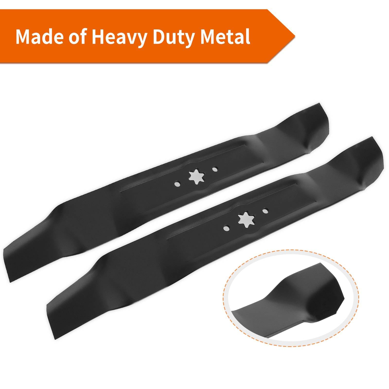 742-0616A - Cuchillas de cortacésped para cortacésped Cub-Cadet de 42 pulgadas, 942-04308 cuchillas para cortacésped Craftsman/Troy Bilt/MTD de 42 pulgadas, repuesto para 942-0616, 942-0616-X,