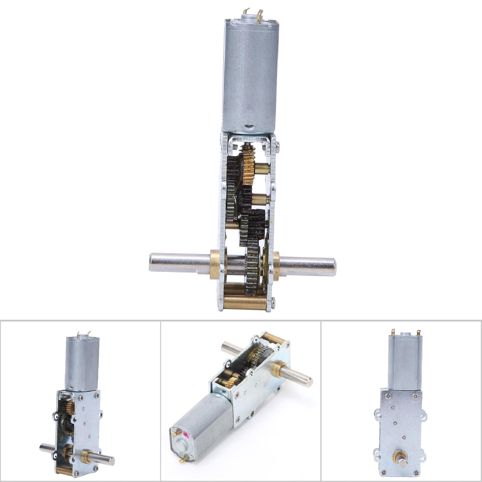 12V Getriebemotor, 0,5A 5-120rpm Schneckengetriebemotor Hochdreh Getriebemotor für elektrische Vorhänge(5rpm)