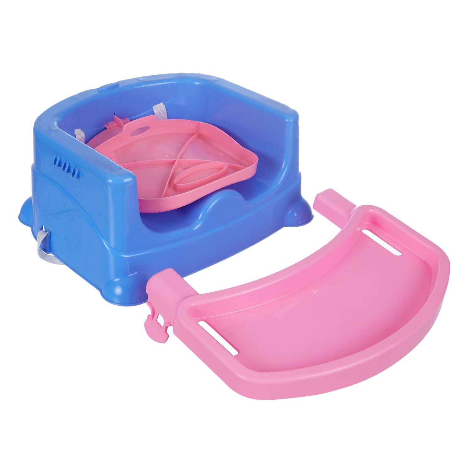 NHR Foldable 4 in 1 Baby Feeding Chair, Baby High Chair, Car Seat with 3 Level Table Adjustment (Blue) - Image 6 thumbnail