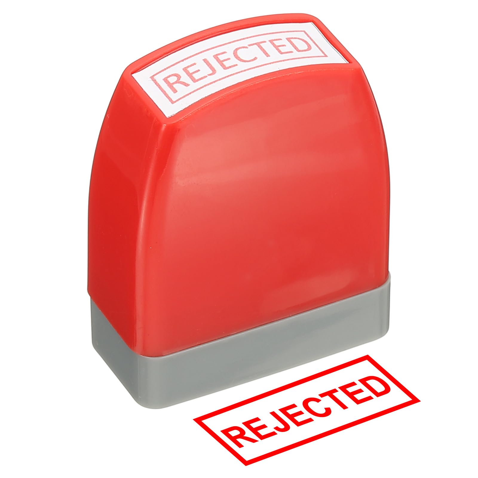 PATIKIL Rejected Notice Stamp Self Inking, Red Ink Office Pre Inked Message Stamp for Business, Red โ image 1
