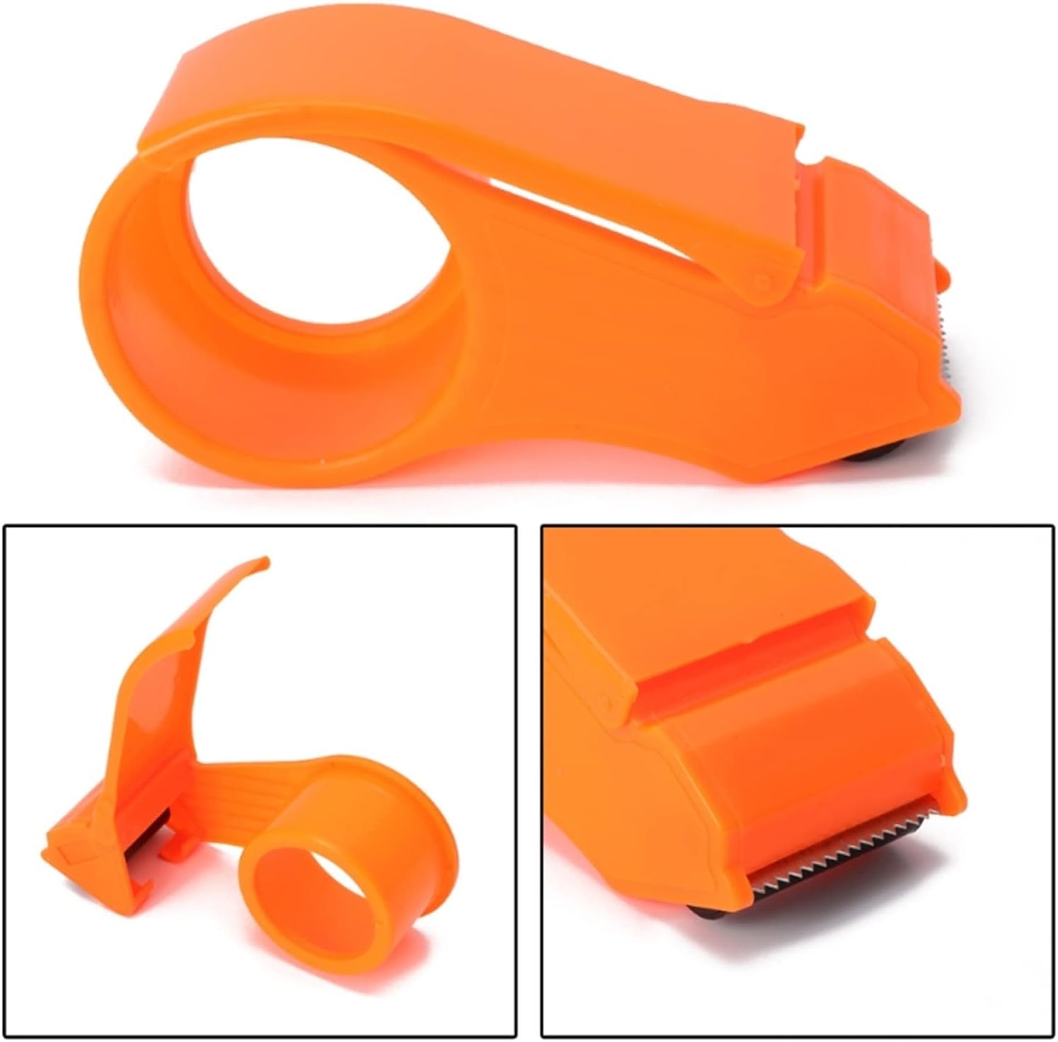 Office Tape Dispensers Transparent Adhesive Tape Holder Cutter Packing Dispenser for Office Supplies