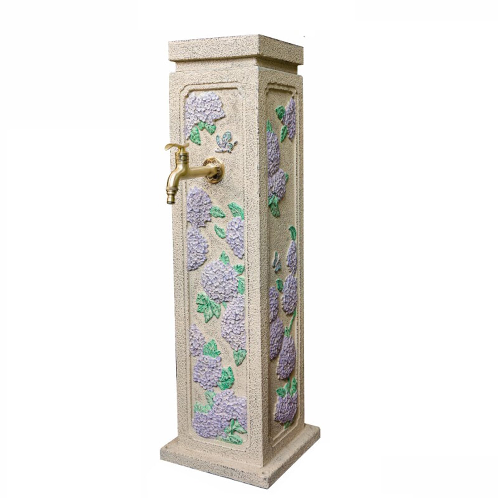 Wtjdccy Purple Outdoor Garden Water Column, Water Hydrant With Brass Faucet, Frost Proof Yard Hydrant For For Garden Farm Pasture Backyard Irrigation(Purple)
