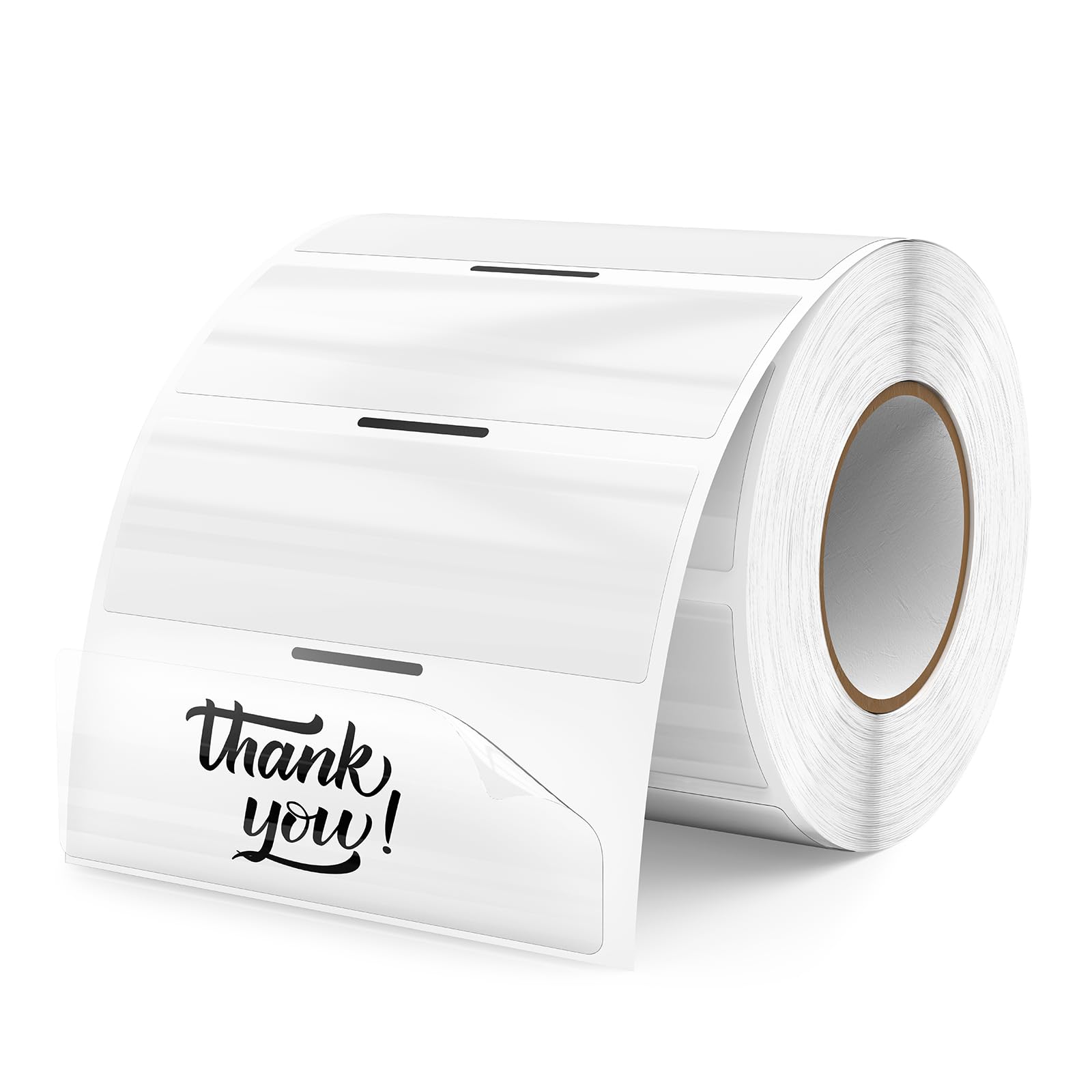 FINDAT Transparent Thermal Labels 1 x 3 Inch Self-Adhesive Printer Clear Stickers Vinyl Waterproof Roll Decals Rectangle Postage Tags for Address