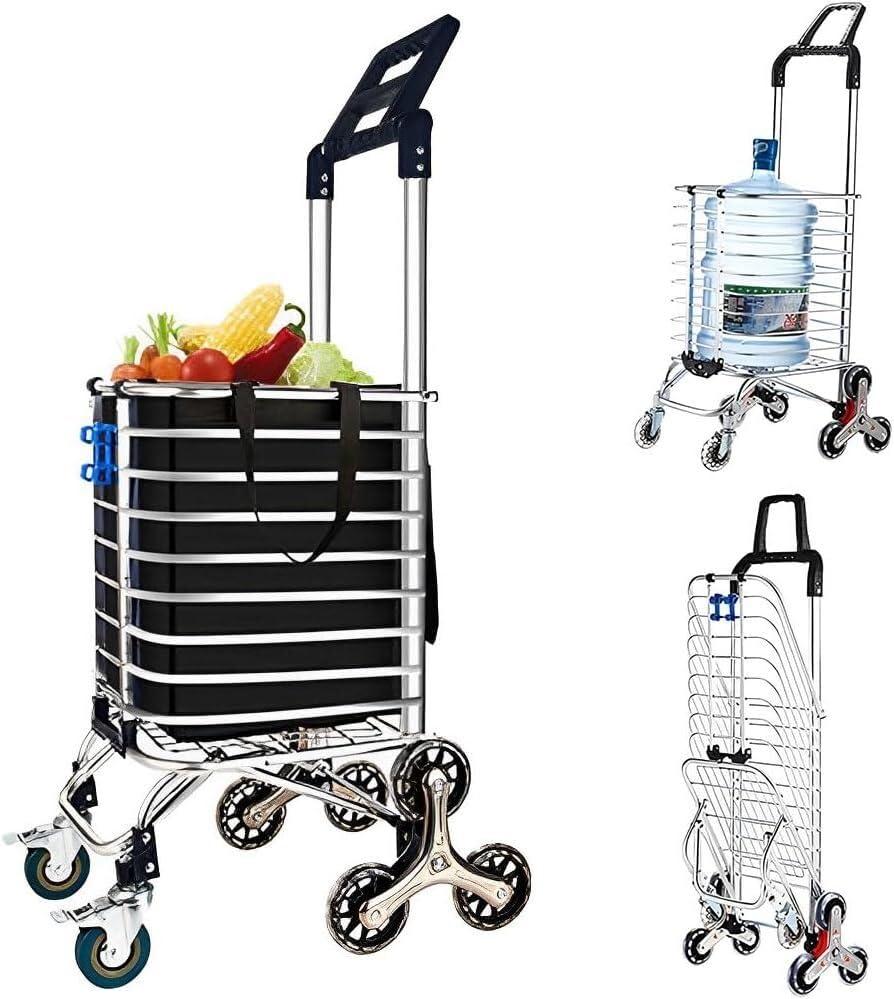 Carro portaherramientas móvil Sube escaleras con Capacidad de Carga hasta 51 kg(A)