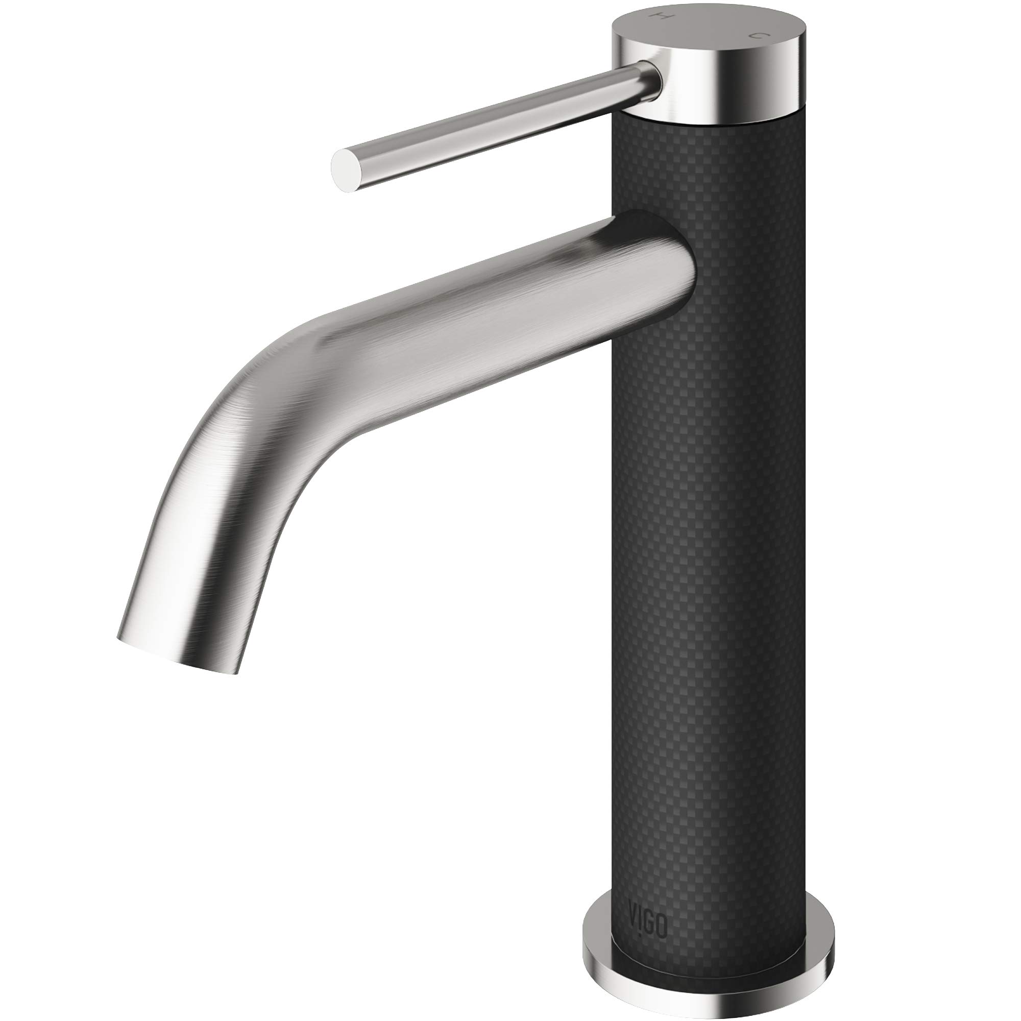 VIGO Madison 7.5 inch H Single Hole Single Handle Single Hole Bathroom Faucet in Brushed Nickel - Bathroom Sink Faucet VG01044BN