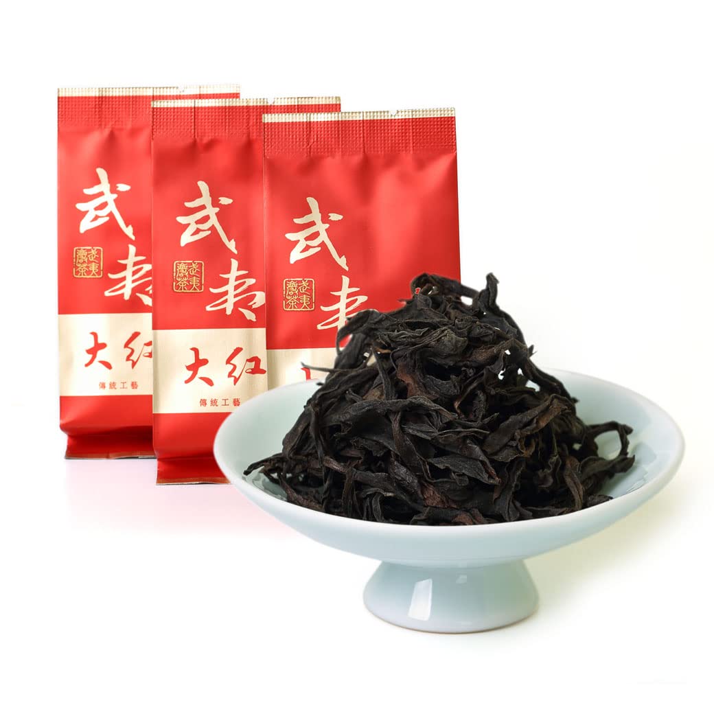 GOARTEA 6Pcs 8g Supreme Fujian Wuyi Da Hong Pao Dahongpao Big Red Robe Rock Loose Leaf Chinese Oolong Tea