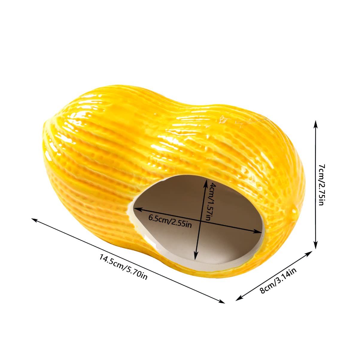 Ciotola Ceramica A Forma Di Carota Per Animali - Per Criceti E Gerbilli, 13.5 Cm - Foto 6