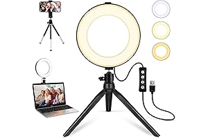 2 in 1 LED Ring Light: Perfect for Photography, Makeup, Vlogging