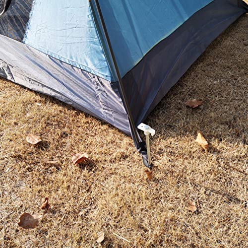 BESPORTBLE 4 Pçs de barraca que brilham no escuro, estacas de aço inoxidável para acampamento ao ar