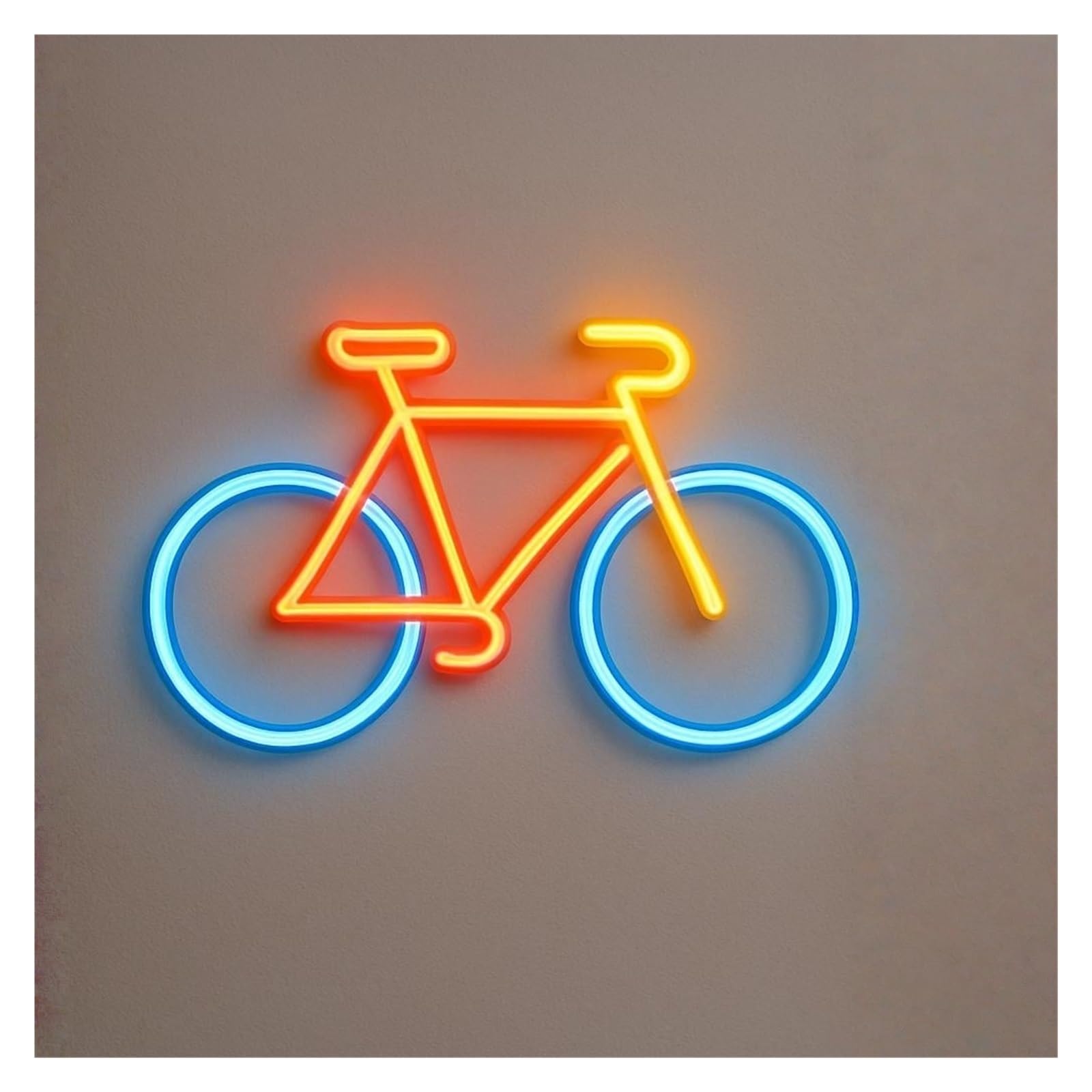 RONGCH Hanging Art Signs Bicycle Neon Sign Bike LED Light Dimmable USB Powered for Gym Shop Fitness Club Garage Sport Exercise Room Bedroom Decor 38cm