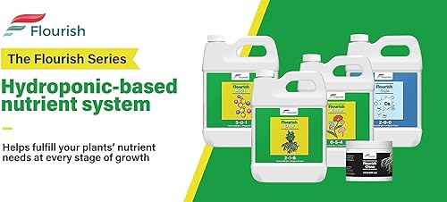 Miniatura 7 de Bloom Grow Micro Nutrientes Líquidos  Flourish Serie de fertilizantes hidropónicos para plantas de jardín, verduras y suelo (paquete de 3  1 litro