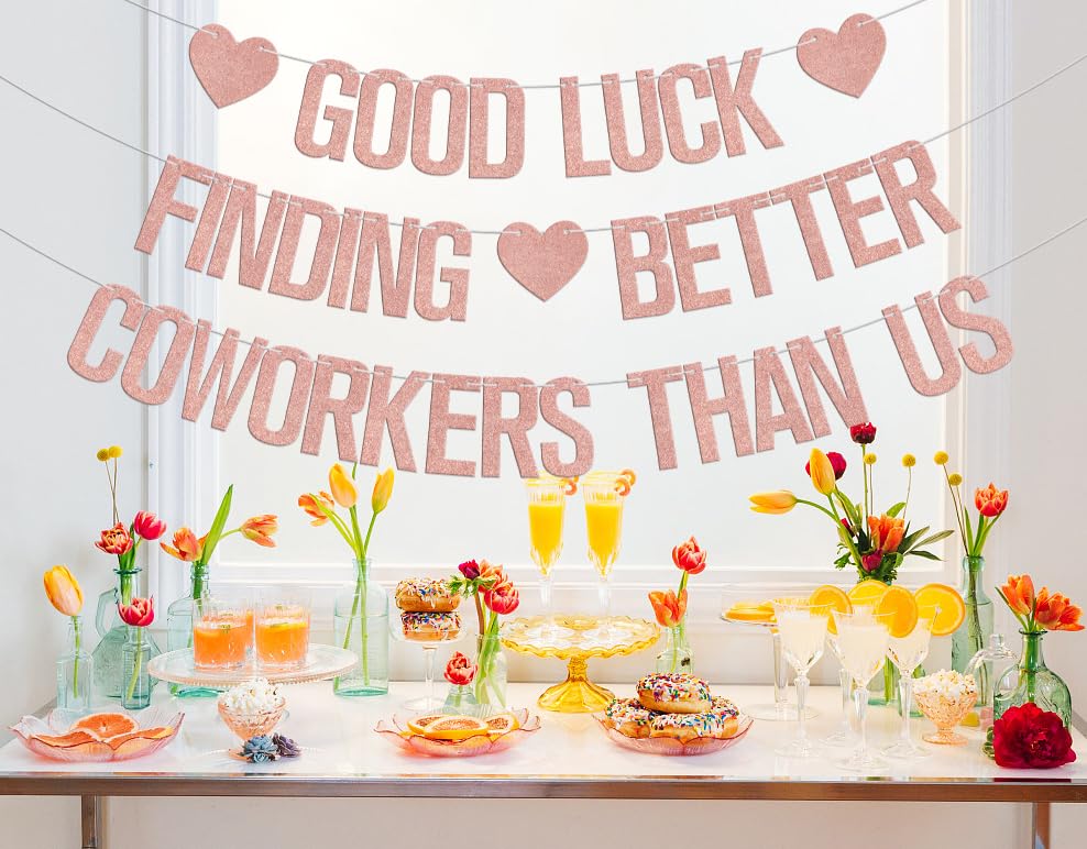 Image of Good Luck Finding Better Coworkers Than Us Banner - Coworker Leaving Decorations - Going Away Party Decorations