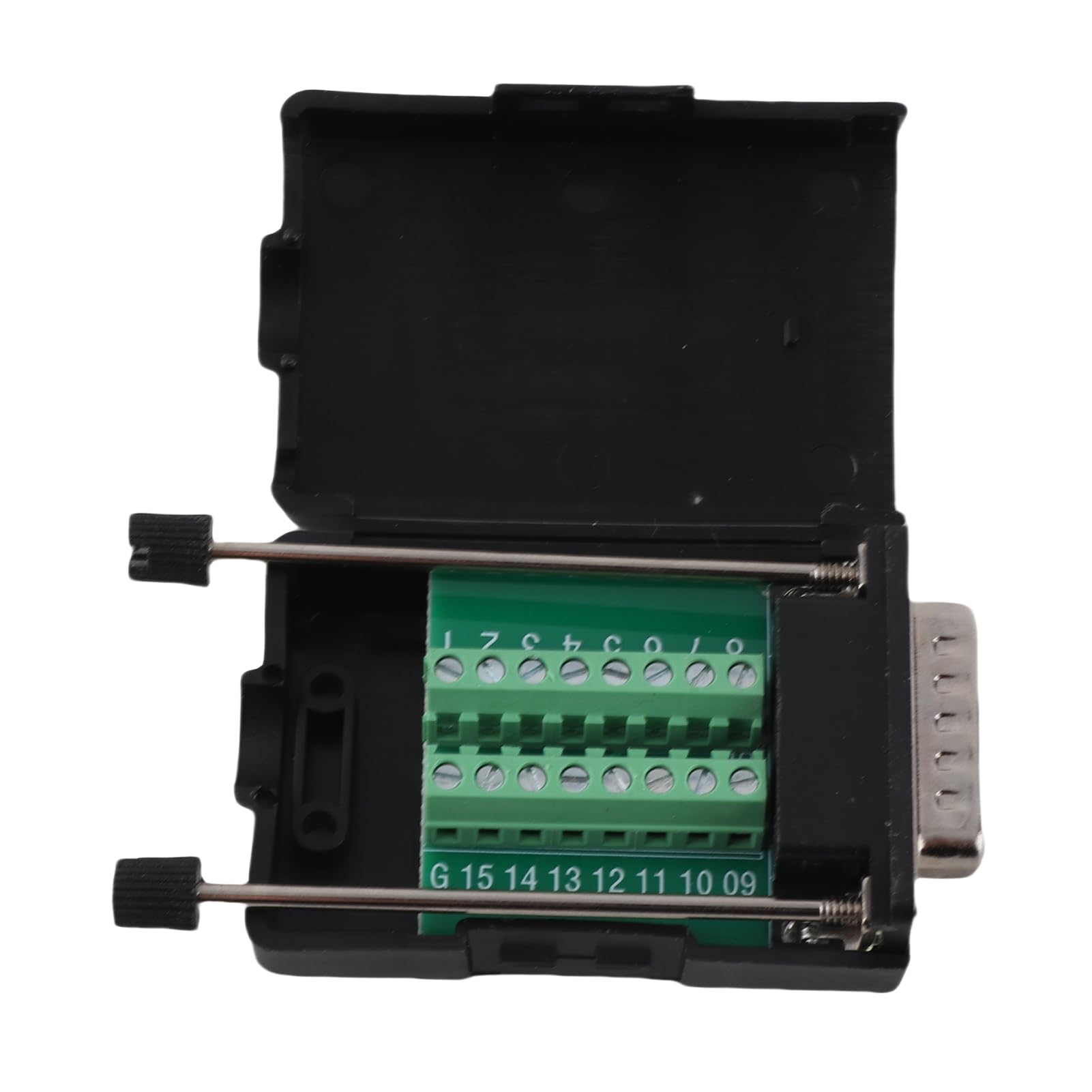 4 Adattatori DB15 Femmina Senza Saldatura – Morsettiera A Vite Per RS232, Con Tubi Termorestringenti