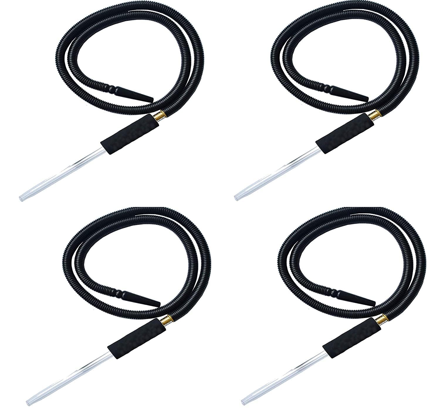 COCOYAYA Disposable Hookah Pipe Long for All Hookah (70 Inches) Pack of 4 Color May Vary