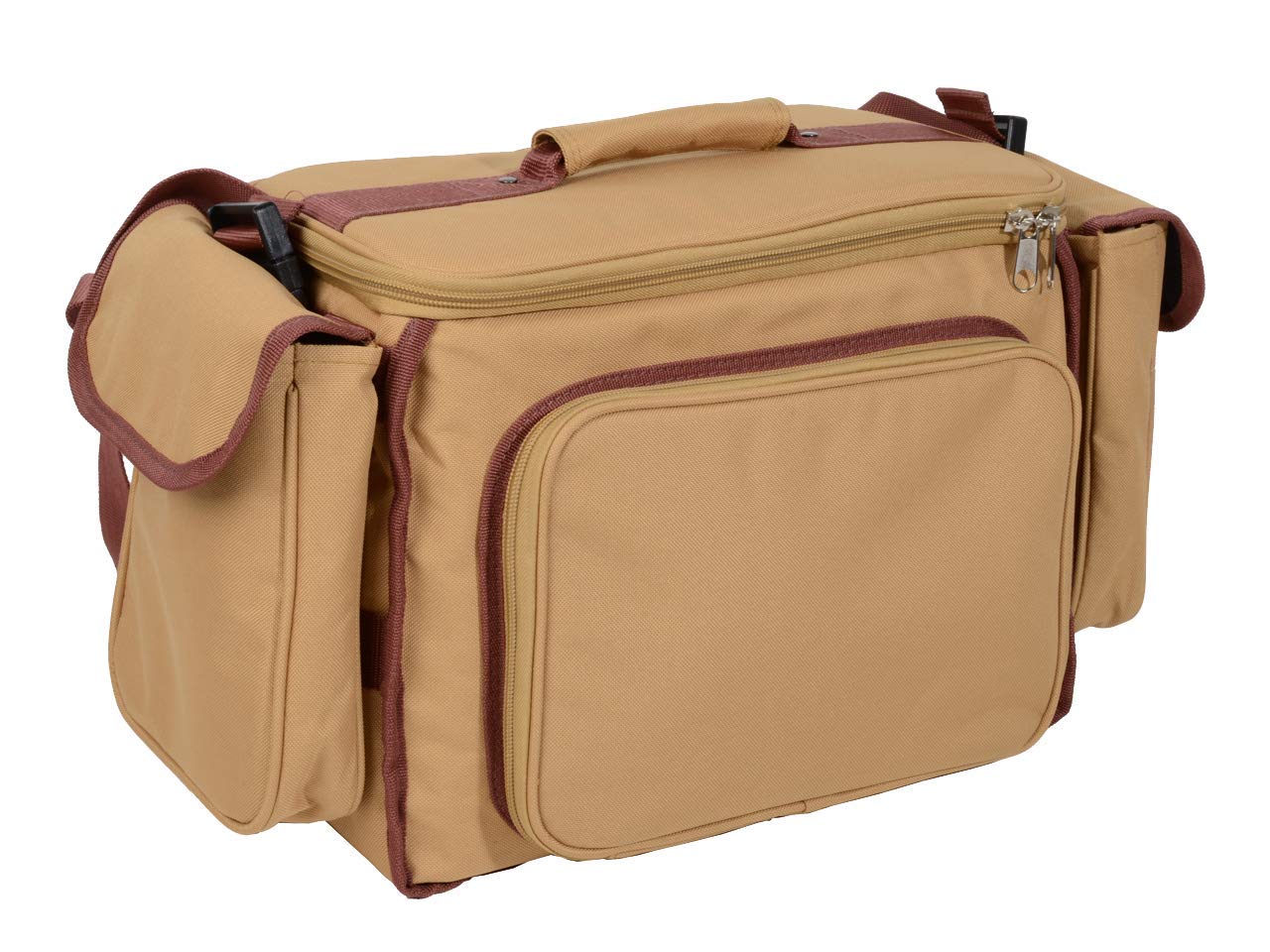 Gima - Borsa Medica Utility Vuota per Personale Sanitario, Porta Strumenti Medici e Medicinali, Poliestere Impermeabile, Divisori, Tasche, Elastici, Borsetta staccabile, Beige, Misura 36x22xh 25 cm