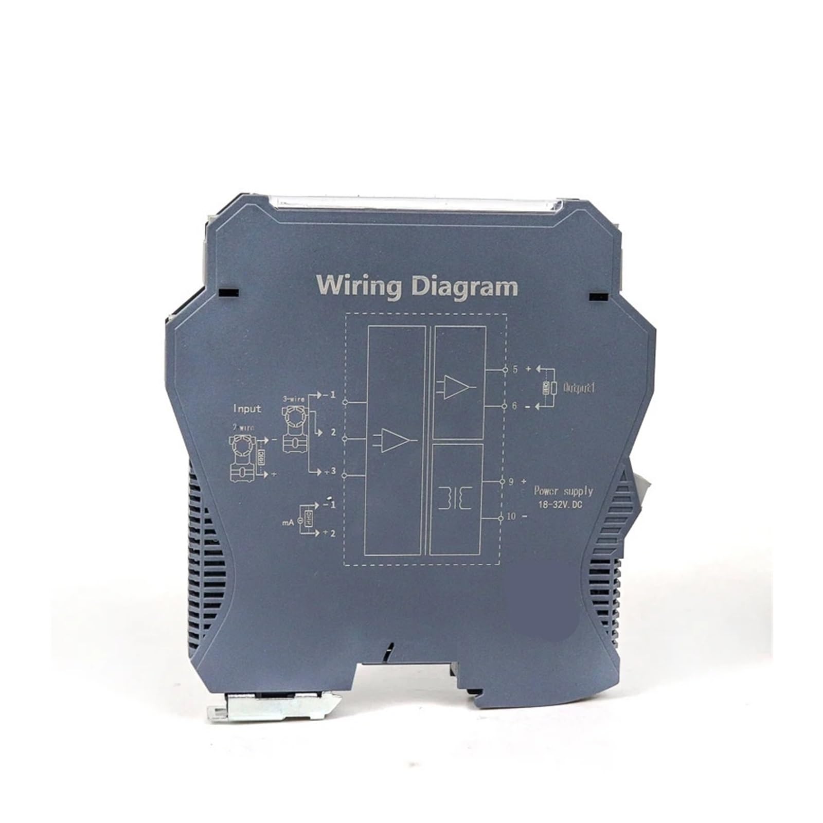 KSZHZYMGX 220V power supply Rail Signal Isolated Transmitter 0-10V 4-20Ma Signal Isolator(4-20MA IN_220V_0-10V)