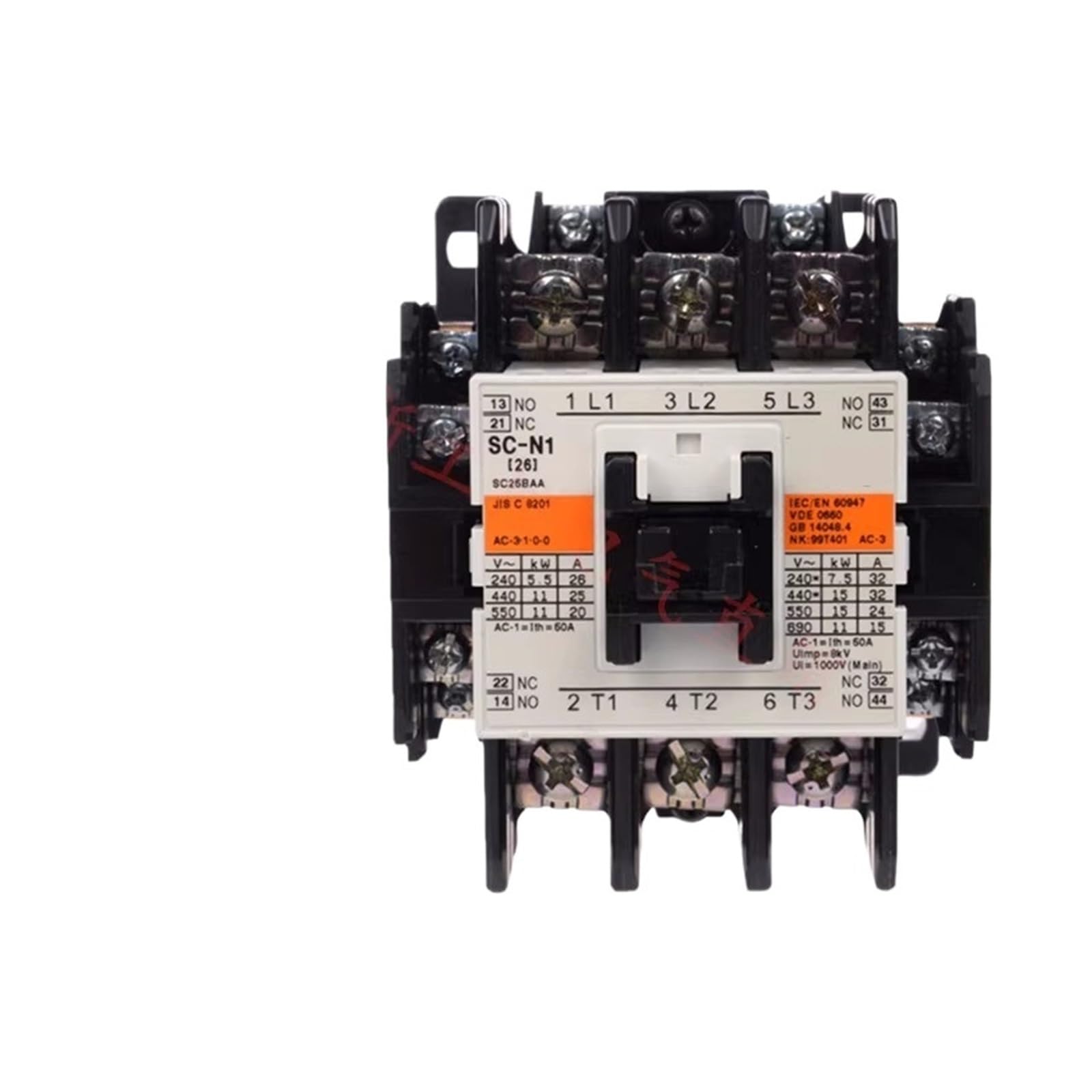 SBSSYVLMV AC Contactor SC-N1 SC-N2 SC-N2S SC-N3 SC-N4 SC-N5A SC-N5 SC-5-1 AC110V AC220V AC380V(Ac110v,SC-N1)