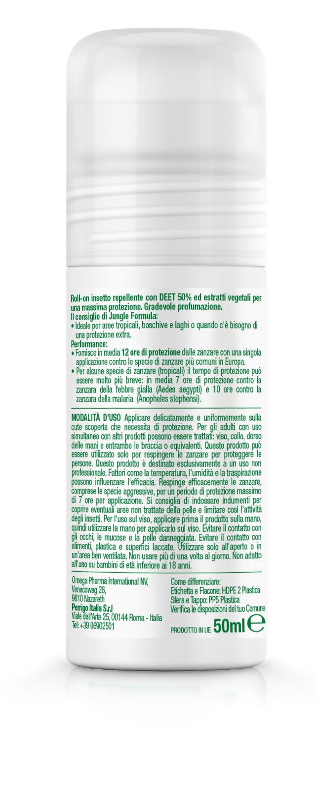Jungle Formula Molto Forte Pratico Roll-On Repellente Antizanzare 50 ml