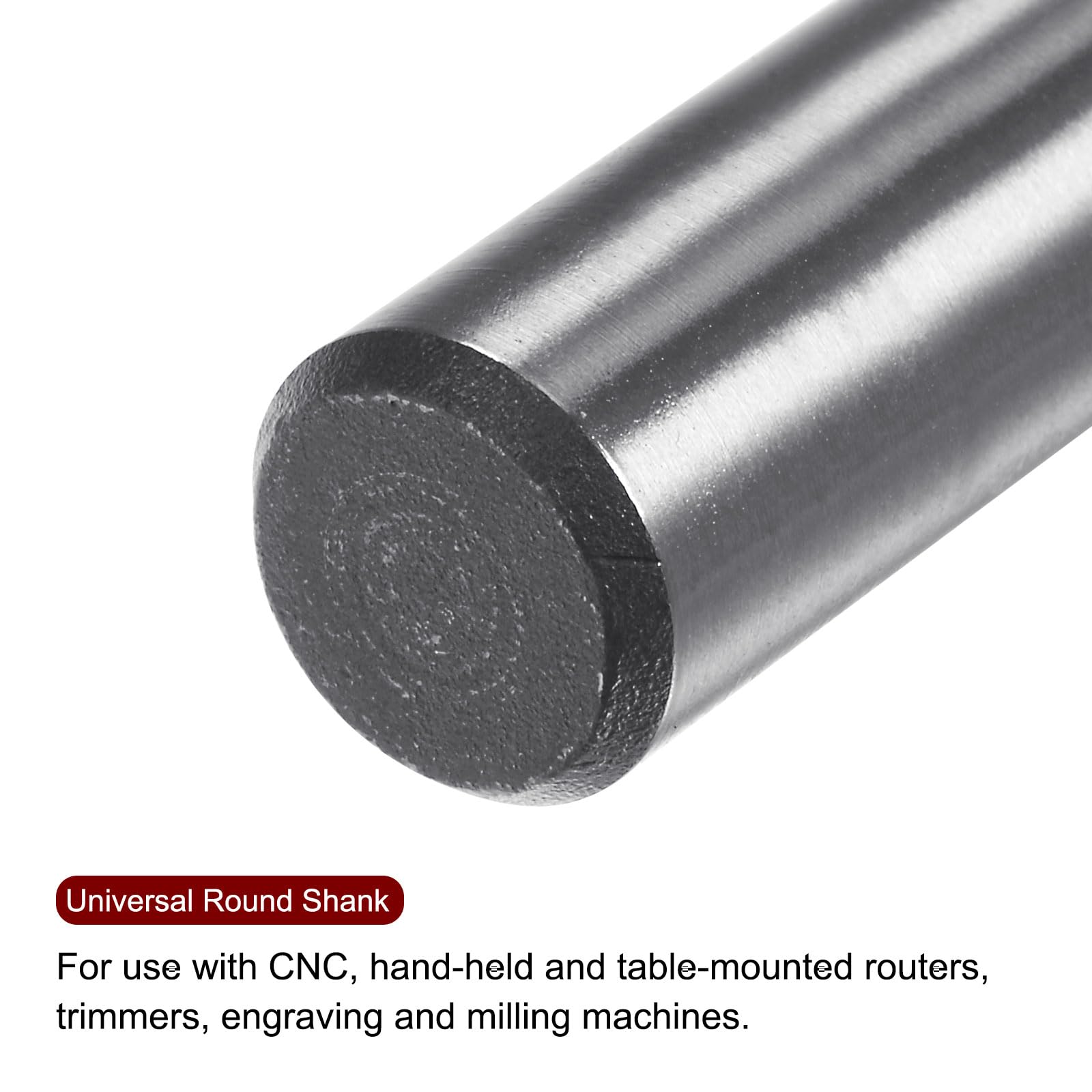 sourcing map Grueso Router Brocas 1/2" Vástago 1-1/2" Diámetro Carburo Tungsteno 14 Grados Brocas Unión Cola Milanos para Fabricación Juntas Cajones Cajas Carpintería