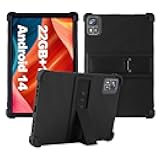 Case for SUAAT S10 / BIEGEDY B29 Tablet 10.1 inch,Soft Silicone Protector Cover,Kids Friendly,Adjustable Stand Tablet Cover,4 Corners Thicken Shockproof,Black