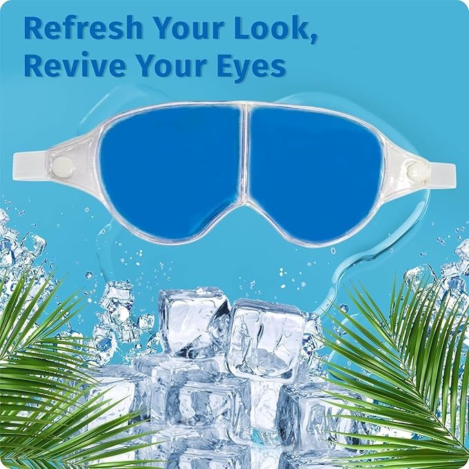 Combo Cooling Gel Relaxing Cool face mask & Cooling Relaxing Eye Mask for Suitable for All Family Members Face Eye Mask