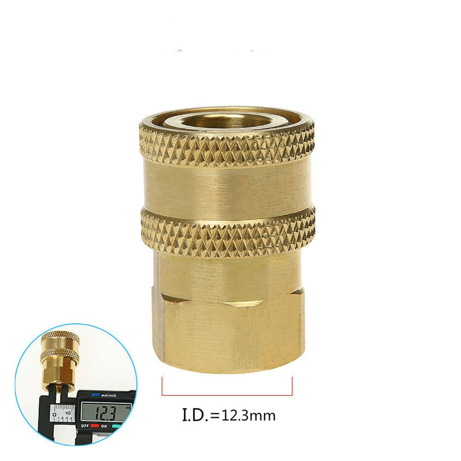 SSIMOO Manguera de 1/4 "y 12mm, conector rápido for pistola de agua de alta presión, adaptador de grifo, accesorios de riego for jardín, junta de tubería, acoplamiento for manguera kindly